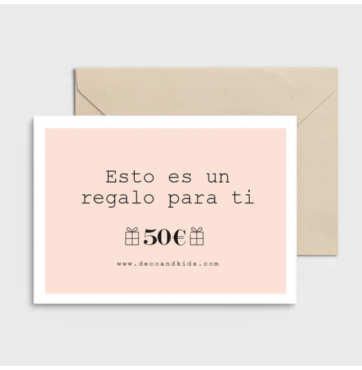 Tarjeta regalo 50€