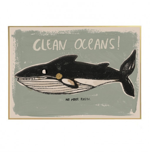 Póster Clean Oceans -...