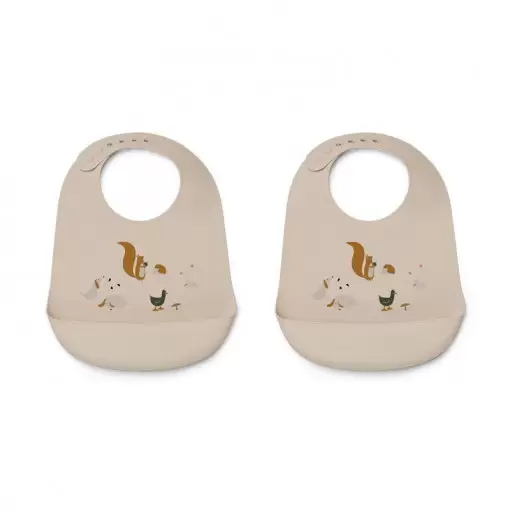 Pack de 2 baberos silicona...
