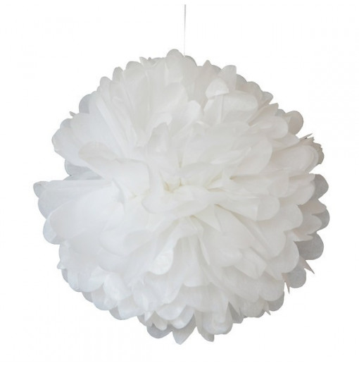 Pompom blanco 25 cm de Engel