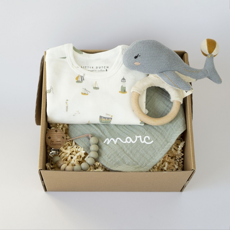 Canastilla regalo bebé, opción 3 - Diseño exclusivo Cotó Blanc