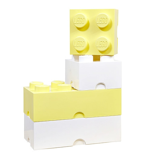 Caja de almacenaje LEGO 8 blanca 