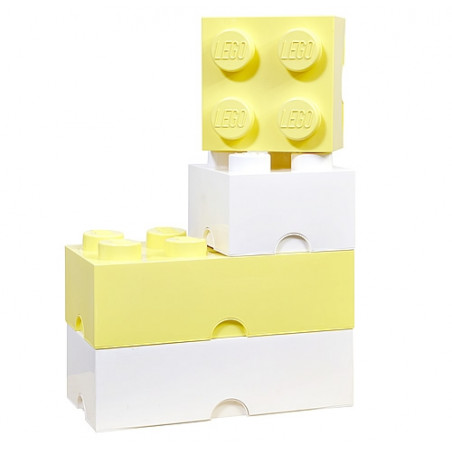 Caja de almacenaje LEGO 8 blanca 