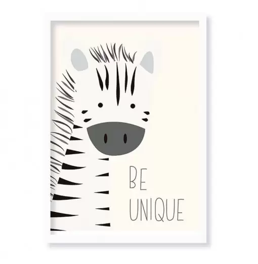 Lámina enmarcada Zebra