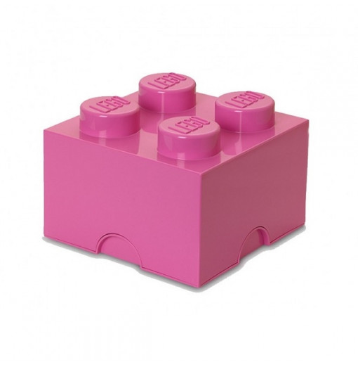 Caja de almacenaje LEGO 4 rosa 