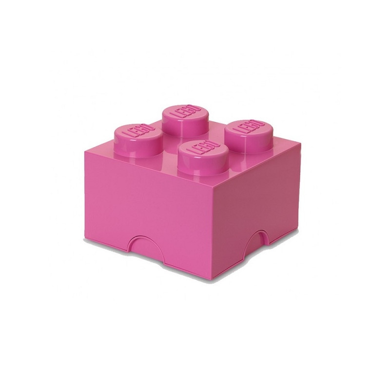 Caja de almacenaje LEGO 4 rosa 