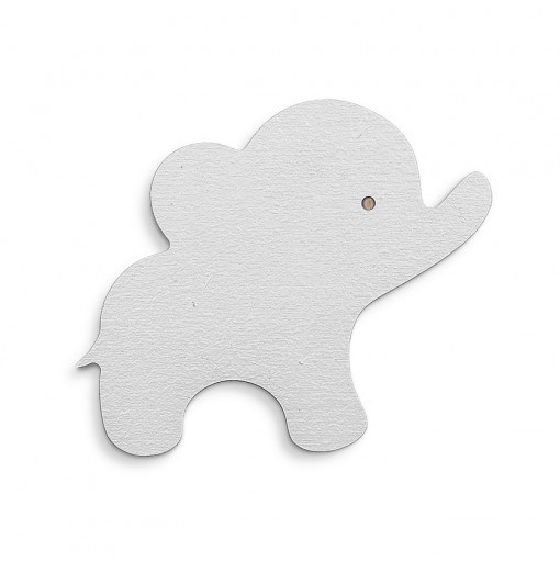 Colgador elefante blanco