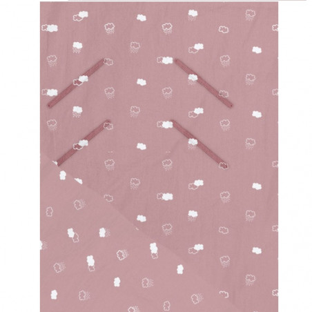 Saco de Invierno Tiburón color piedra/rosa - Baby Bites