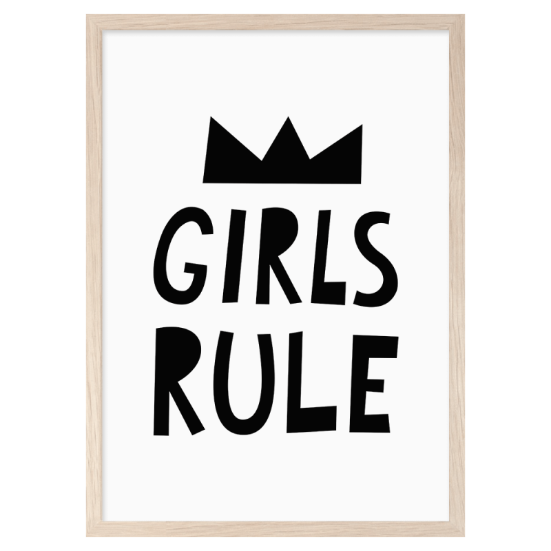 Lámina Girls rule- Mini Learners
