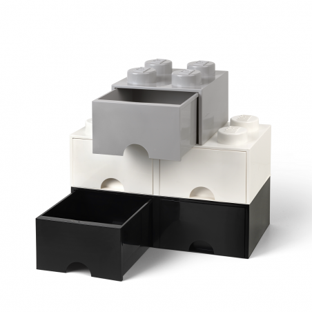 Caja de almacenaje LEGO 8 con cajones - blanca 
