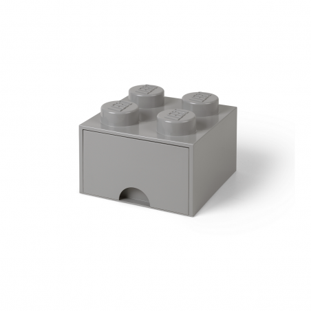 Caja de almacenaje LEGO 4 con cajón - blanca 