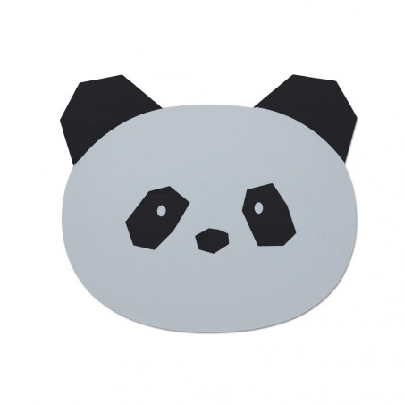 Mantel individual silicona Panda dumbo grey - Liewood