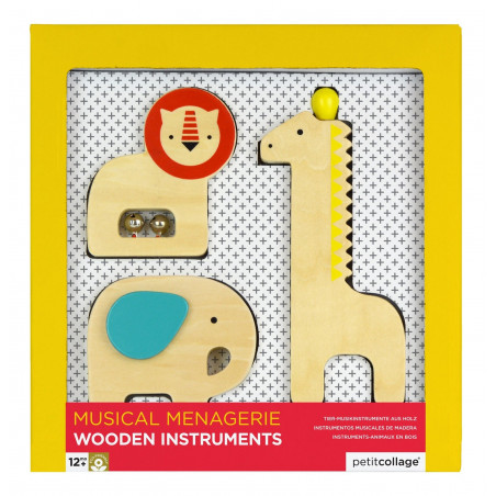 Animales musicales de madera - Petit Collage