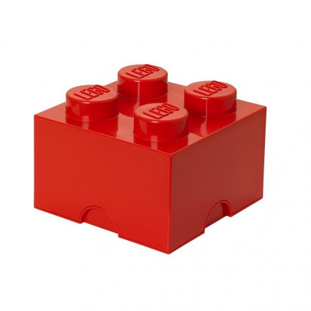 Caja de almacenaje LEGO 4 roja