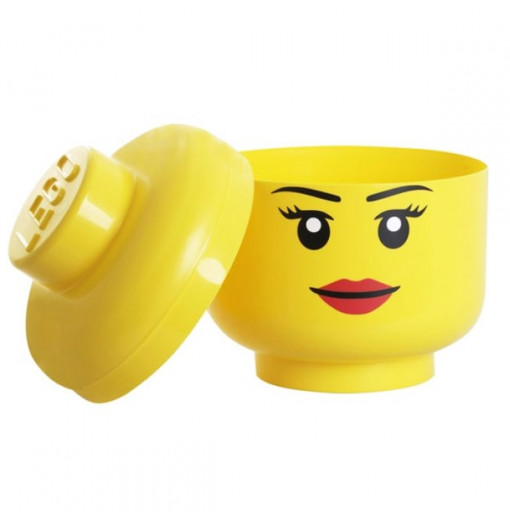 Cabeza de almacenaje LEGO pequeña - chica