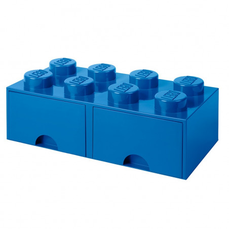 Caja de almacenaje LEGO 8 con cajones - azul