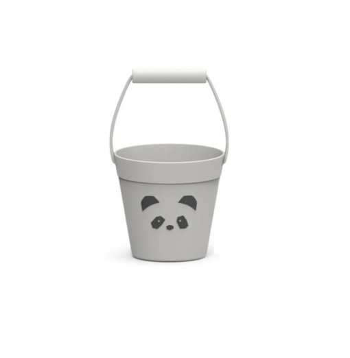 Cubo de playa panda gris - Liewood