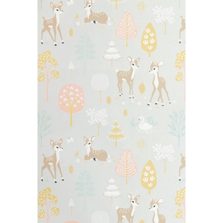 Papel pintado Golden Woods gris - Majvillan