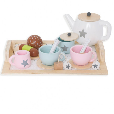 Juego de té de madera - Jabadabado