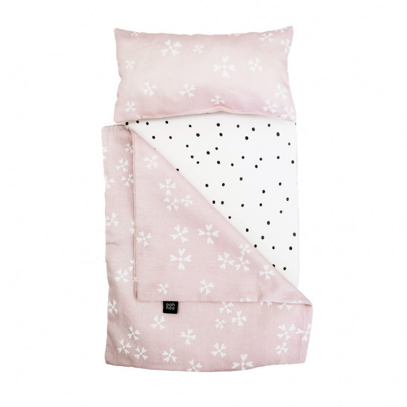 Ropa de cuna Blushing Blossoms  para cuna de juguete de Ooh noo  