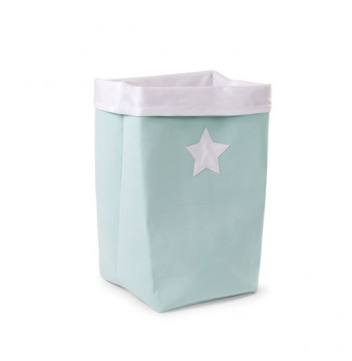 Cesta de lona mint grande - Childhome