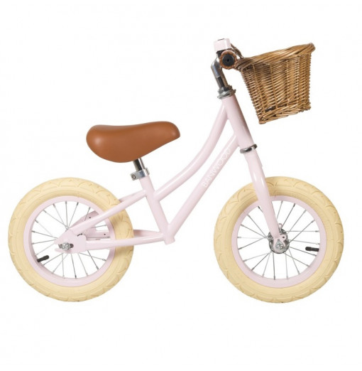 Bicicleta sin pedales rosa FIRST GO - Banwood