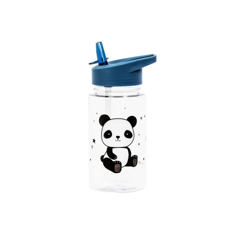 Botella con pajita Panda - A Little Lovely Company