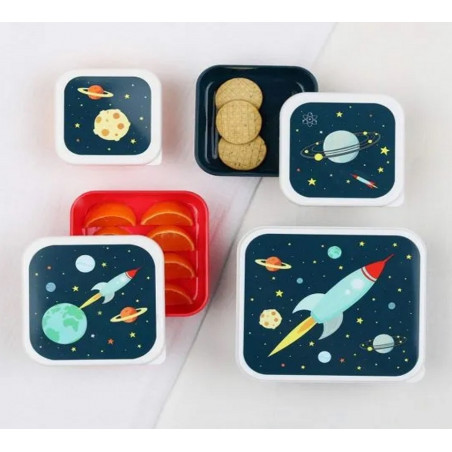 Set de 3 fiambreras Space - A little Lovely Company