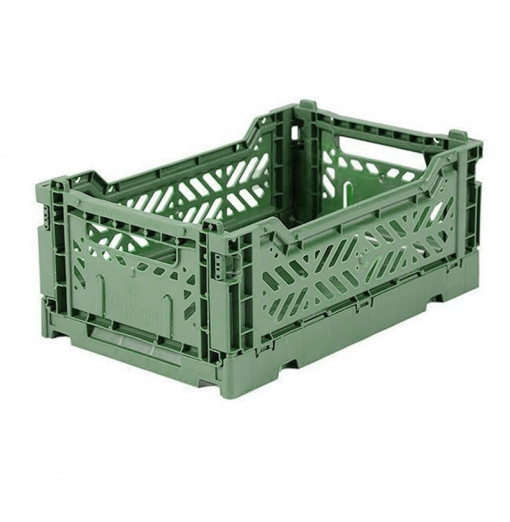 Caja plegable pequeña  - verde almendra