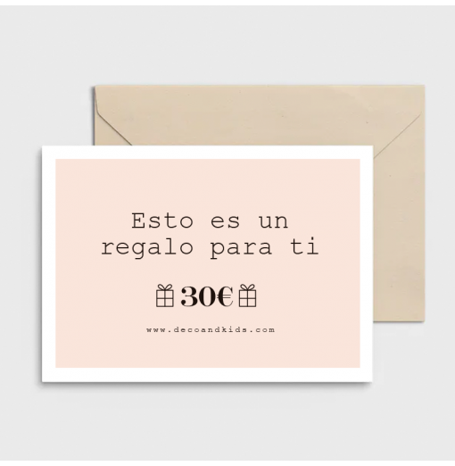 Tarjeta regalo 30€