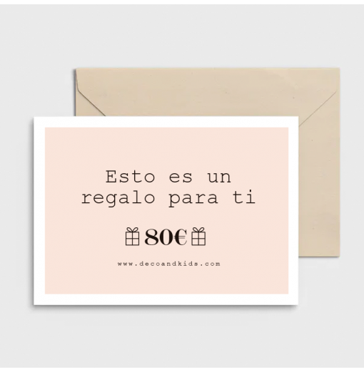 Tarjeta regalo 80€