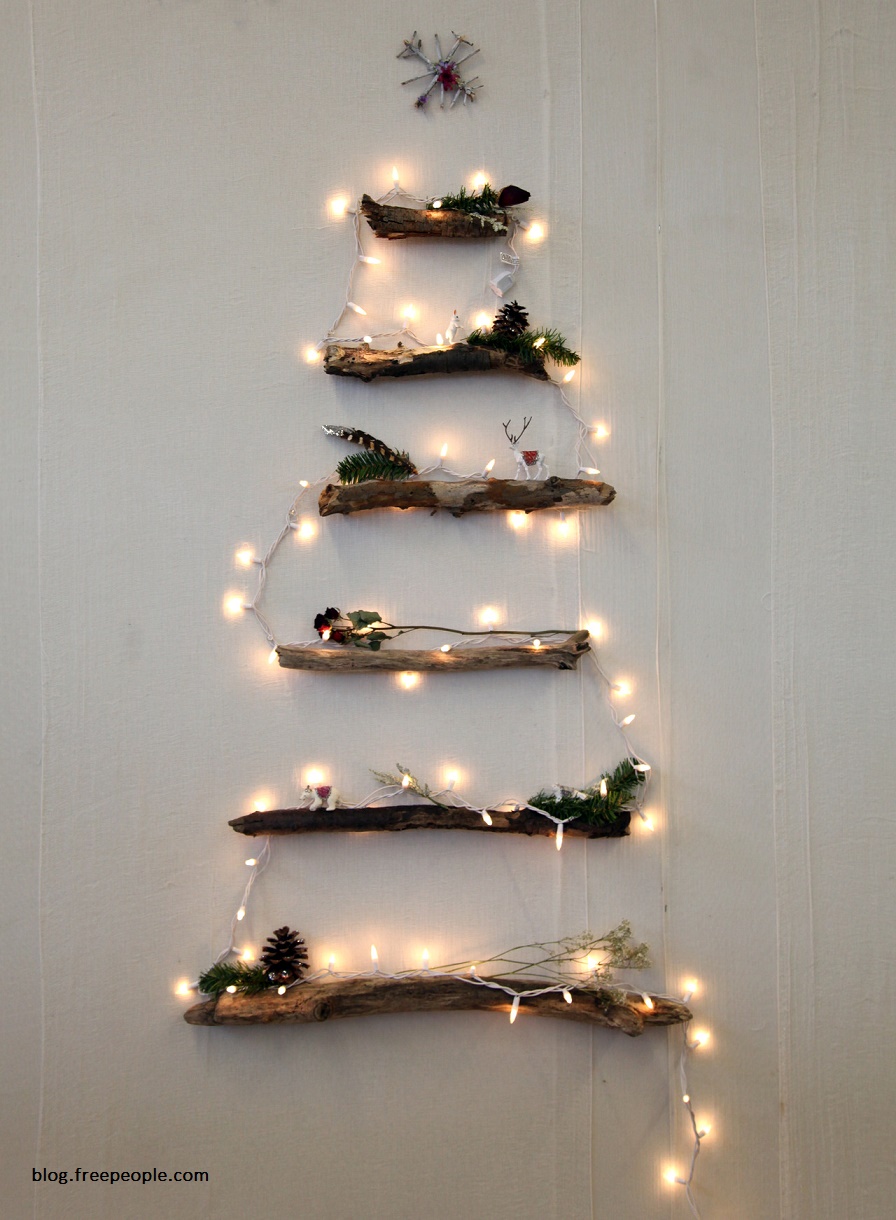 Posibilidades posición Conciso Hacer un árbol de Navidad con ramas y troncos - Deco&Kids